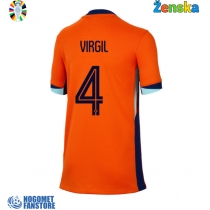 Nizozemska Virgil van Dijk #4 Domaci Dres za Ženska EP 2024 Kratak Rukav